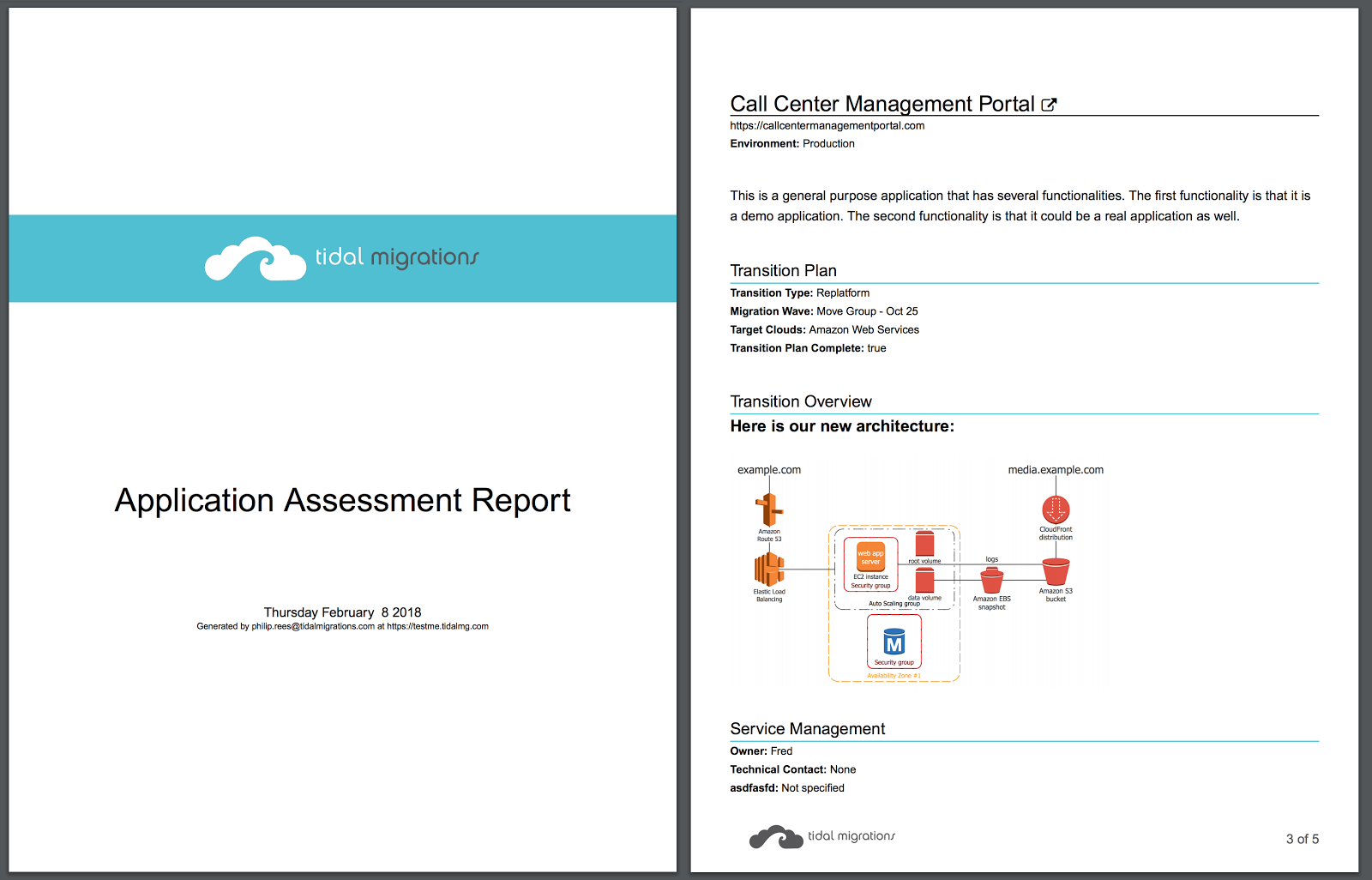 Screen Capture of pdf report